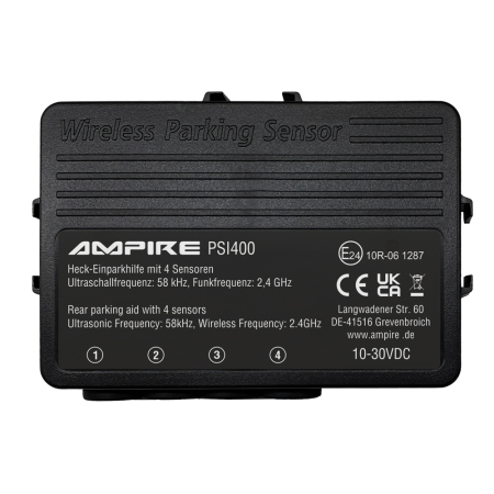 Einparkhilfe für Heck-Stossfänger, Schwarz matt, Hinterbau-Montage