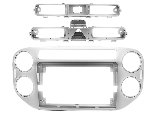9 Radioblende VW Tiguan 06/2011-04/2016 silber