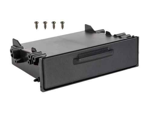 Ablagefach für 2-DIN Radioblenden schraubbar mit Klappe