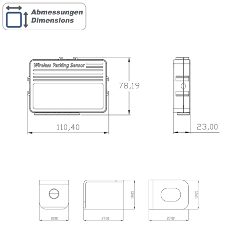 Einparkhilfe für züsätzlichen Anhänger
