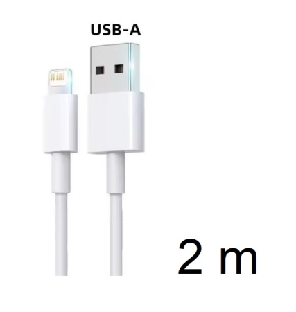 Premium USB-A auf Lightning Schnellladekabel 2m Maximale Leistung & Haltbarkeit