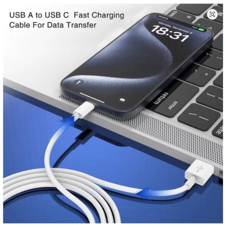 USB-A Kabel auf USB-C Stecker, 1m, Lade-Datenkabel
