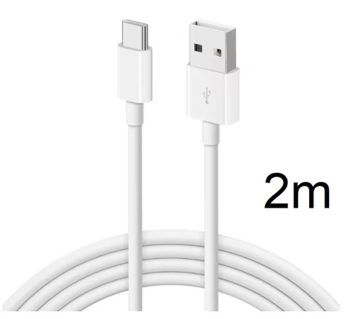 USB-A Kabel auf USB-C Stecker, 2m, Lade-Datenkabel