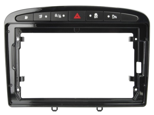 9 Radioblende Peugeot 308 09/2007-07/2015 Klavierlack