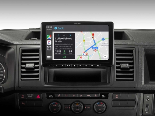Alpine INE-F904T6 - 9 Zoll Navigationssystem mit Touchscreen für VW T5, T6