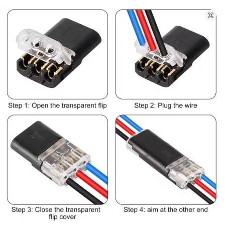 Wasserfester KFZ-Steckverbinder 1-Pin (10 stück)