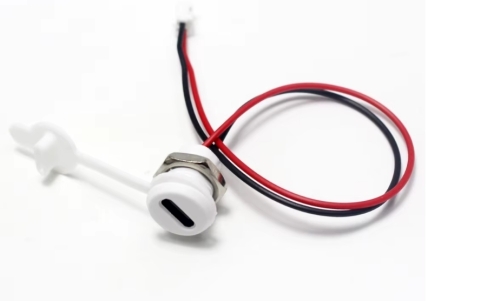 USB Typ C Stecker Typ-C Wasserdicht Weiss 5V-3A