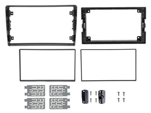 2-ISO Radioblende Zubehör 2-ISO auf 9 Display Adapter