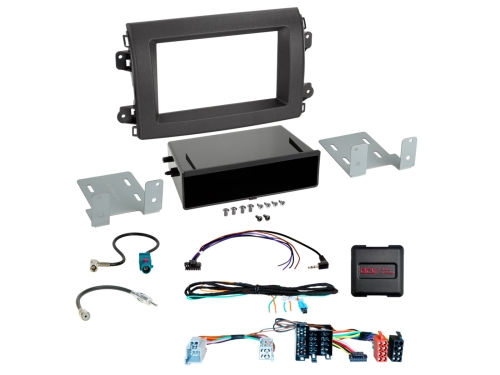 2-DIN Kit1 mit Fach Citroen/Fiat/Opel ISO/Mini ISO LFB
