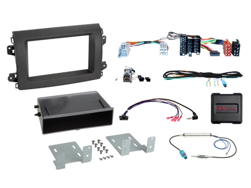 2-DIN Kit2 mit Fach Citroen/Fiat/Opel ISO/Mini ISO LFB