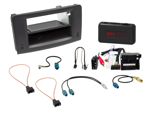 2-DIN Kit mit Fach Mercedes M-Klasse/GL-Klasse LFB/Amp