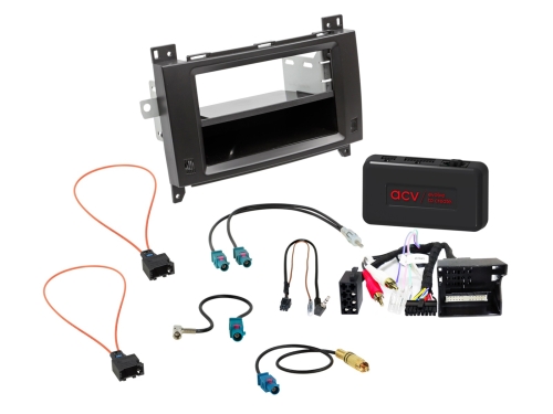 2-DIN Kit mit Fach Mercedes Vito/Viano 42x LFB/Antenne/Amp