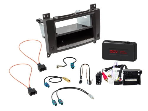 2-DIN Kit mit Fach Mercedes A-Klasse/B-Klasse LFB/Amp