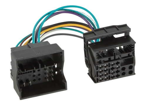 2-DIN Kit mit Fach Skoda/VW Klavierlack 40Pin/52Pin i-dapter