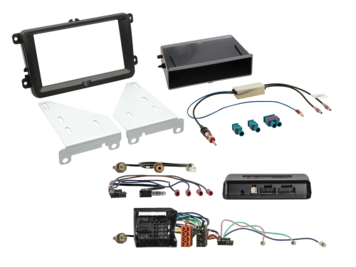 Kit mit Fach Skoda/VW schwarz 52Pin i-dapter