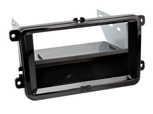 2-DIN Kit mit Fach Skoda / VW Klavierlack 52Pin i-adapter