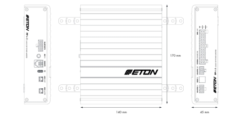 Eton pp4-8 4-kanal verstärker mit 8-ch dsp