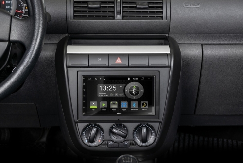 Radical R-D211 2-DIN DAB+ Montageset für Opel schwarz glänzend PIANO