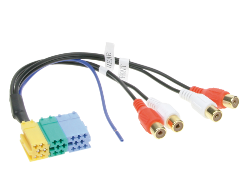 Vorverstärkeradapter Mini ISO > Cinch