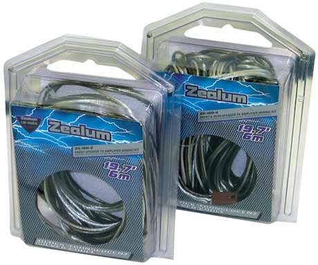 ZEALUM ZKISO-4 ISO-DIN Speaker-Kabel 6m x 4 Kanal