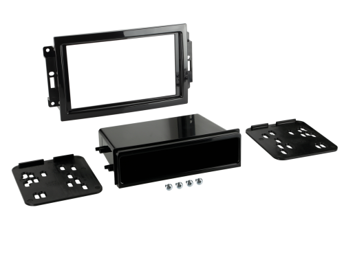 2-DIN Radioblende mit Fach Chrysler/Doge/Jeep Klavierlack