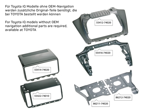 2-DIN RB Toyota IQ 2009 > schwarz