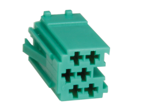 Mini ISO Gehäuse 6-PIN Farbe grün
