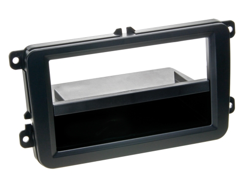 2-DIN Radioblende mit Fach Seat/Skoda/VW schwarz