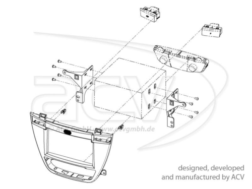 2-DIN RB Opel Insignia 2008 > / Buick 2009 > braun