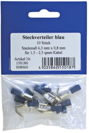 STECKVERTEILER KFZ/STECKER/HÜLSE STECKMAß 6,3