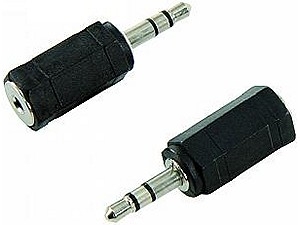 Klinken-Adapter, Klinken-Stecker 3,5mm Stereo auf 2,5mm Klinkenkupplung