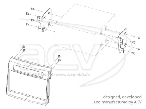 2-DIN RB Kia Soul 11/2011 > schwarz