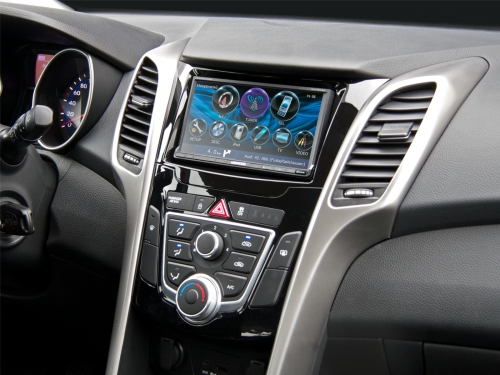 2-DIN Radioblende Hyundai i30(GD/GDH) 2012-2017 Klavierlack
