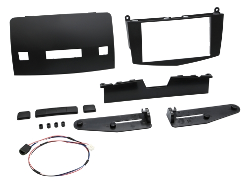 2-DIN Radioblende Mercedes C-Klasse 2007-2011 schwarz