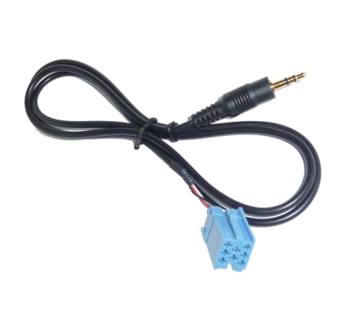 Aux In Adapter Kabel Mini ISO Radio für Blaupunkt Becker VDO AUDI VW Seat Skoda