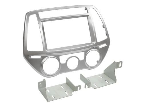 2-DIN RB Hyundai i20 2013 > manuelle Klimaanlage silber