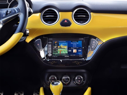 2-DIN RB Opel Adam 2013 > Klavierlack / schwarz