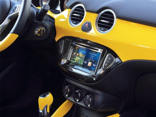 2-DIN RB Opel Adam 2013 > Klavierlack / schwarz