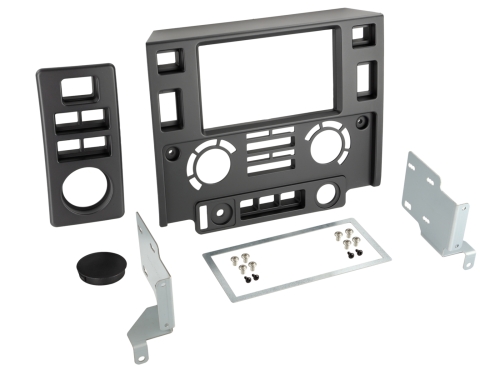 2-DIN Radioblende Landrover Defender 05/2007-08/2016 schwarz