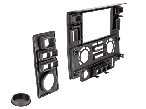 2-DIN Radioblende Landrover Defender 05/2007-08/2016 schwarz