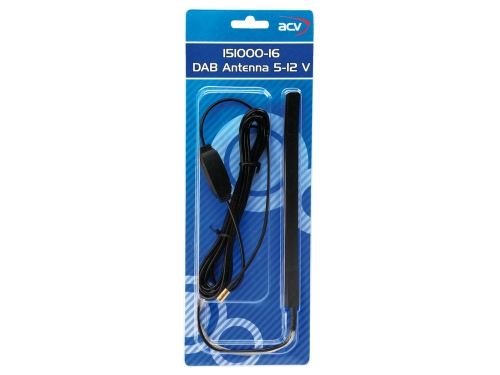 Glasklebeantenne DAB 5 Volt -> 12 Volt