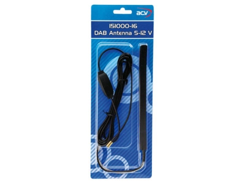 Glasklebeantenne DAB 5 Volt -> 12 Volt