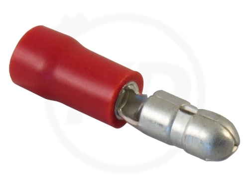 Rundstecker rot 0.5 - 1.0 mm² 10 Stk.