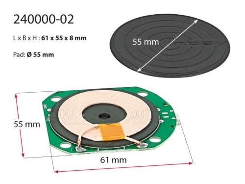 Inbay® Nachrüst-Kit 1 Spule mit Pad+ LWL