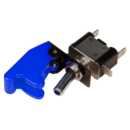 KILL-SWITCH MCPOWER MIT SCHUTZKAPPE UND LED, 12V / 20A, BLAU