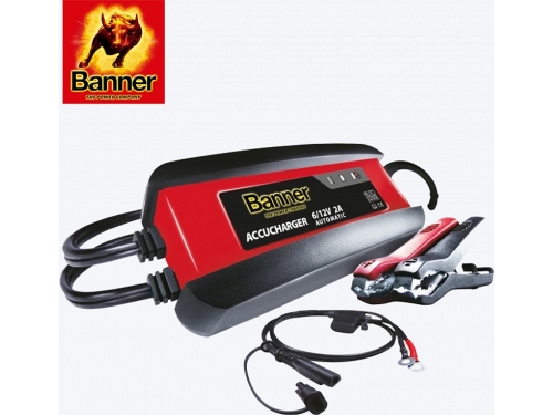 BANNER Accucharger 2A/6-12V, Vollautomatisches Ladegerät