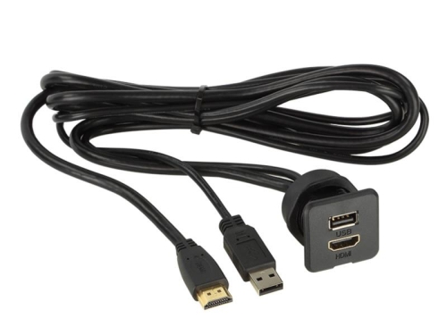 USB / HDMI Einbaubuchse / Aufbaugehäuse universal