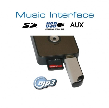 KUFATEC USB-Interface (SD,AUX) Mini-ISO für Audi, VW, Seat, Skoda