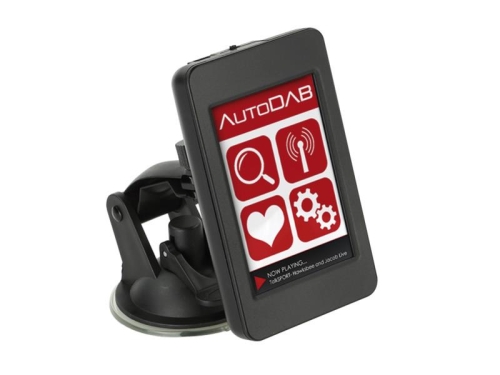 AutoDAB GO+ ermöglicht Empfang von DAB+ durch ein mobiles Touch-Screen
