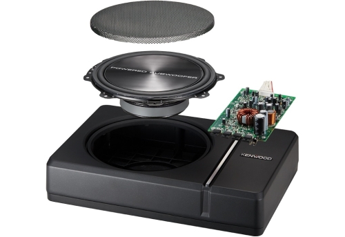 Kenwood KSC-PSW8 Aktivsubwoofer flach Abmessungen BxHxT: 350 x 75 x 240 mm